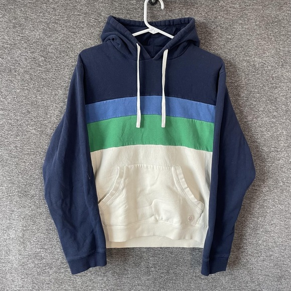 Marine Layer Other - Marine Layer Hoodie Mens Medium Multicolor Stripe Pullover Kangaroo Pocket